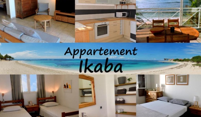 Appartement sur la plage, avec vue panoramique sur le lagon - IKABA