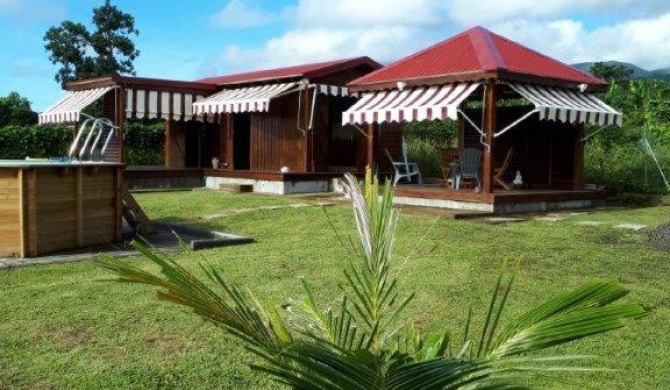 Bungalow d'une chambre avec piscine privee jardin clos et wifi a Capesterre Belle Eau