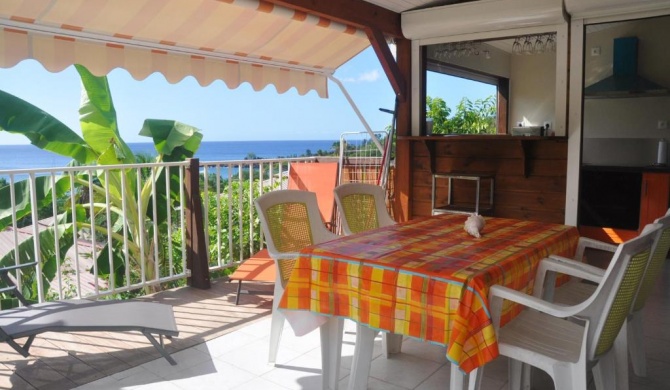 Bungalow de 2 chambres a Bouillante a 100 m de la plage avec vue sur la mer jardin amenage et wifi