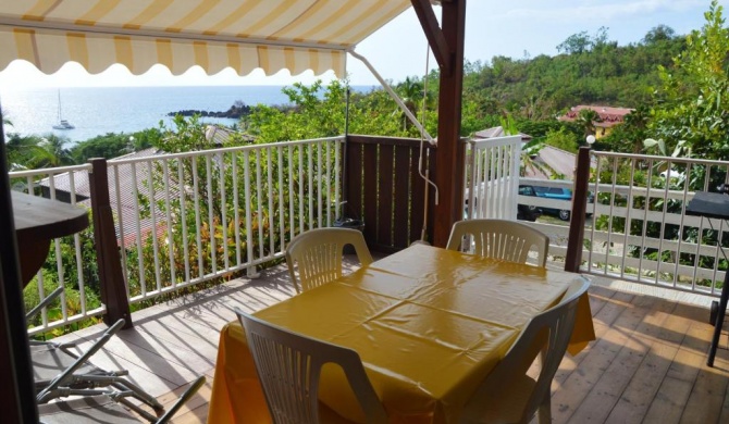 Bungalow de 2 chambres a Bouillante a 100 m de la plage avec vue sur la mer terrasse amenagee et wifi
