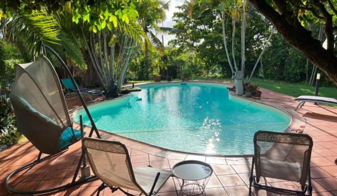 Villa de 3 chambres a Saint Francois a 500 m de la plage avec piscine privee jardin clos et wifi