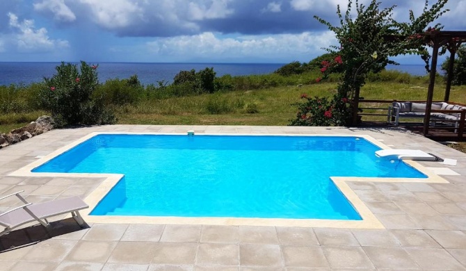 Villa de 3 chambres avec vue sur la mer piscine privee et terrasse amenagee a Capesterre de Marie Galante