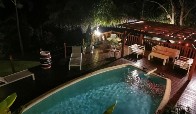 Villa de 4 chambres avec piscine privee jardin clos et wifi a Morne a l'Eau a 8 km de la plage