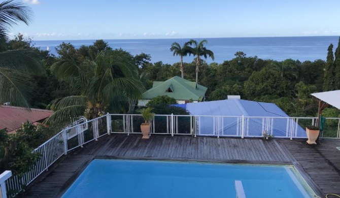 Villa de 6 chambres a Pointe Noire a 150 m de la plage avec vue sur la mer piscine privee et jardin clos