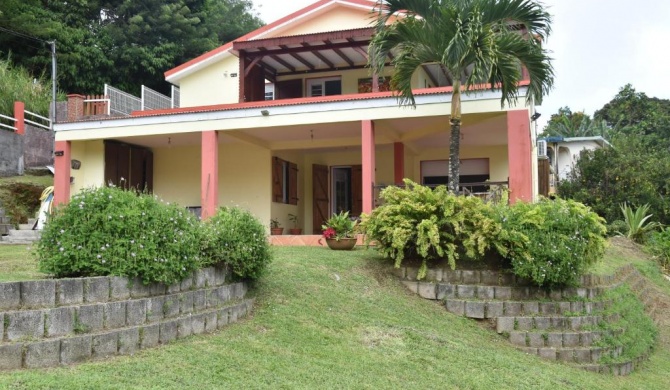 Haut de villa dans son écrin de verdure