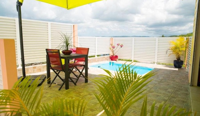 Villa d'une chambre a Les Trois Ilets a 500 m de la plage avec piscine privee jardin clos et wifi