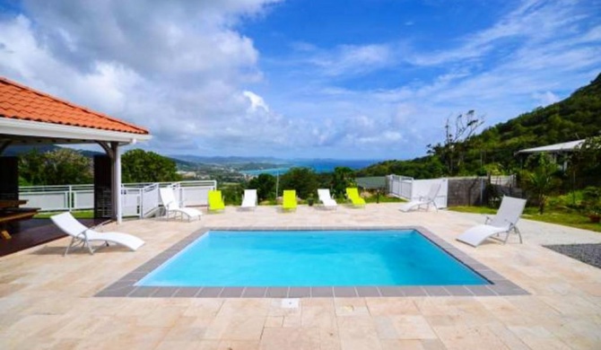 Villa de 3 chambres avec vue sur la mer piscine privee et jardin clos a Le Diamant a 3 km de la plage