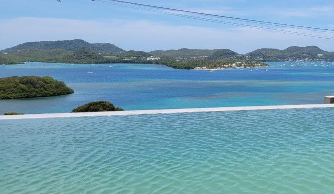 VILLA INDEPENDANTE MAGNIFIQUE VUE MER DES CARAIBES